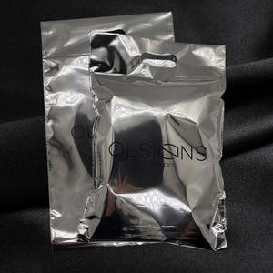 Custom LOGO Premium Silver Mailer Bag with Handle & Aluminum Mailing Pouches - Sturdy Shipping Envelopes for E-commerce - Product Image 4
