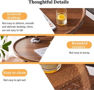 Nordic Solid Wood End <b>Table</b> Simple Small Round Coffee <b>Table</b> Modern Living Room Furniture Modern Wooden Side <b>Tables</b> - Product Image 5