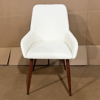 Chaise rembourrée en tissu de luxe moderne pour salon, chambre à coucher, contemporaine, capitonnée