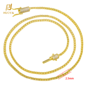 <span class=keywords><strong>Collana</strong></span> NUOYA Hip Hop in <span class=keywords><strong>Argento</strong></span> Placcato Oro <span class=keywords><strong>con</strong></span> Chiusura Diamantata, Design Personalizzato, Gioiello Raffinato, Regalo per Donne - Product Image 6