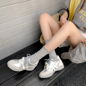 8cm Inner <b>Height</b> <b>Increasing</b> Gump <b>Shoes</b> 2026 New Versatile Double Shoelace Lightweight Breathable Casual Sneakers - Product Image 4