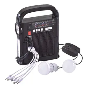 NS-1533BT de radio de banda múltiple con dientes azules, panel solar, utiliza IR UV, cable de carga usb, luz led flash