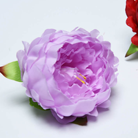 Fleurs en soie réalistes promotionnelles RTS, livraison rapide, 5 #   Grandes têtes de pivoines D12cm rose clair pour arche murale, chemin de table, Pâques