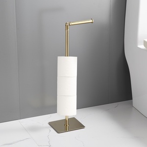 Modern Stainless Steel Modern Freestanding <strong>Toilet</strong> <strong>Paper</strong> Holder Stand - Product Image 5
