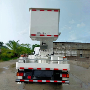 Camionnette Isolée avec Grue et Plateforme Élévatrice 1SUZU NPR ELF 700P 4WD 12 mètres - Product Image 6