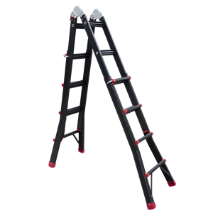 Scala Estensibile Multiuso in Alluminio Pieghevole <span class=keywords><strong>per</strong></span> Appartamenti o Magazzini, Design Industriale <span class=keywords><strong>per</strong></span> Applicazioni Esterne - Product Image 2