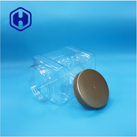 Bocaux en PET de qualité alimentaire transparents de 2400 ml, étanches, sans BPA, pour les collations, les aliments en conserve, les bonbons, les morceaux de nori, les baies de laurier rouges séchées, les noix
