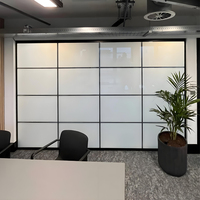 Cloison de séparation en verre intelligent PDLC de qualité commerciale, verre trempé, prise en charge du contrôle par application, pour bureaux et bâtiments commerciaux
