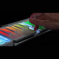PopuPiano Piano Portable Intelligent, Contrôleur MIDI, Clavier LED Intelligent, Pad d'accords Puissant