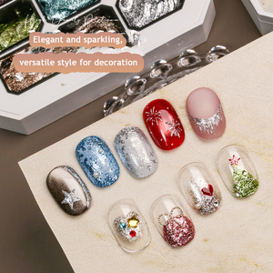 Paleta de Gel Brillante <span class=keywords><strong>Platino</strong></span> Sólido de 9 Colores de Marca Privada con Brillo de Alta Densidad para Salón Profesional - Product Image 5
