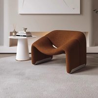 Fauteuil inclinable compact de luxe léger, style moderne et minimaliste, pour salon, chambre, balcon