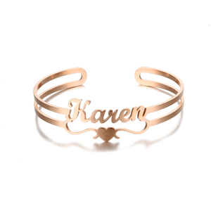 <span class=keywords><strong>Bracelet</strong></span> <span class=keywords><strong>personnalisé</strong></span> avec nom en lettres, <span class=keywords><strong>bracelet</strong></span> pour femmes et hommes, acier inoxydable doré, plaque de nom personnalisée, bracelets personnalisés, <span class=keywords><strong>cadeau</strong></span> de bijoux - Product Image 5