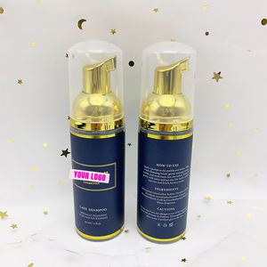 Небольшой набор для шампуня для ресниц с вентилятором и выдавливанием, коробка из ПВХ, ресницы в черном комплекте для мытья шампунем, Заказные поставщики - Product Image 5