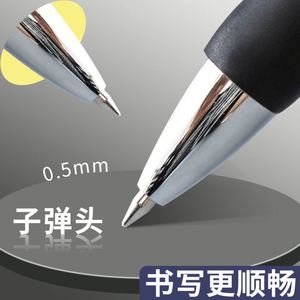 Custom Logo Retractable Quick Dry Gel Ink <b>Pen</b> with 0.5mm Black Red Blue <b>Refill</b> and Soft Rubber for Students Office - Product Image 5