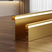 Plinthe LED 2026 en aluminium avec éclairage intégré – Accessoire de sol lumineux
