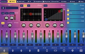 MuxMix18 18인치 터치스크린 디지털 오디오 콘솔 믹서 플라스틱 알루미늄 18 모노포닉 입력 내장 이펙트 MIDI USB 라이브 - Product Image 5