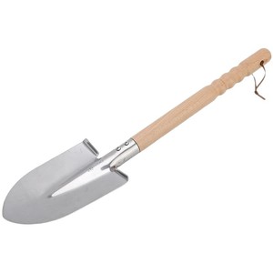 Stainless Steel Garden Shovel With Wooden Handle For Digging Soil And Beachcombing - Product Image 4