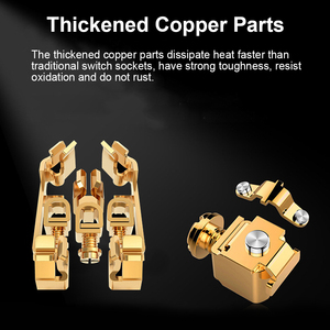 Enchufe de interruptor de llave de piano tipo <span class=keywords><strong>118</strong></span> oculto SUMMAO, enchufe de interruptor de Panel de vidrio templado - Product Image 6