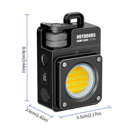 Lanterne de camping portable rechargeable, lampe de travail LED haute intensité, projecteur lumineux pour le camping en plein air, la chasse