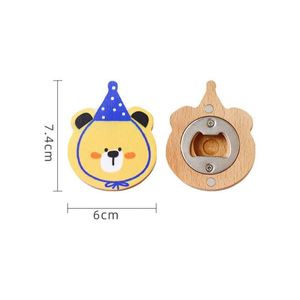 Abridor de Cerveza Magnético de Madera con Diseño Personalizado, con Orificio para Colgar, Utensilios de Cocina, Imán para Refrigerador, Artículos Promocionales para Mesa - Product Image 5