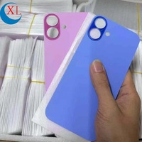 Grande vitre de remplacement pour cache-batterie arrière avec grande ouverture pour appareil photo pour iPhone 16 Pro Max Plus 16Plus 16Pro 16