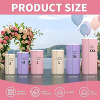 Housses et supports pour cylindres décoratifs multicolores en PU, style moderne, haute qualité, pour la décoration de tables de desserts lors de fêtes, anniversaires et mariages
