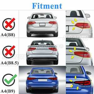 ทาสีคาร์บอน fbier ปีกท้ายรถด้านหลังสปอยเลอร์สำหรับ Audi A4 S4 B9 2017-2021 - Product Image 2