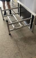 Table de DJ pliable en aluminium portable, hauteur réglable, stand de scène 1-1,5 m