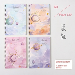 A5 Dễ Thương Xoắn Ốc Máy Tính Xách Tay Thiết Lập Thực Tế Lông-Lá Ràng Buộc Với Da Bìa Cho Nhật Ký Lập Kế Hoạch Giá Rẻ Bán Buôn Giấy Tạp Chí - Product Image 6