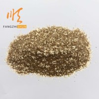 Vente en gros de paillettes de mica muscovite naturel, poudre grossière, taille personnalisable pour l'art en résine, les cosmétiques, la décoration de papier peint