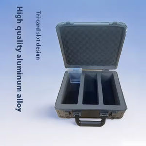 Boîte de rangement de cartes de collection BGS en aluminium de qualité supérieure pour <span class=keywords><strong>Pokémon</strong></span> TCG, étui de présentation de luxe avec blocage RFID et fermeture à bouton - Product Image 3