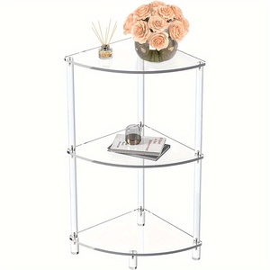 Acrylic fan hâm mộ hình bên bảng 3-tầng góc bảng nhỏ góc bảng cho phòng khách, phòng ngủ và phòng tắm - Product Image 1