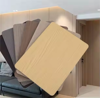 Placage de bois de charbon de bois de bambou panneau mural décoratif PVC matériel pour appartement salon chambre école hall hôtel