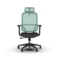 Chaise de bureau ergonomique en maille, fabricant de chaises de bureau modernes, chaises d'ordinateur à dossier haut en maille pour le personnel