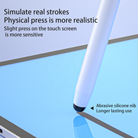 Pena Stylus aktif pena pintar harga pabrik grosir untuk ponsel pintar Android Apple Tablet Aloi aluminium dengan bahan plastik