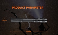 Portable Mini torche LED lampe de poche d'urgence tactique en alliage d'aluminium corps AA Type de batterie pour la chasse