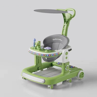 Marche-bébé pliable en plastique pour nouveau-né, modèle personnalisé, nouveau modèle, avec musique, 4 en 1, avec roues et siège