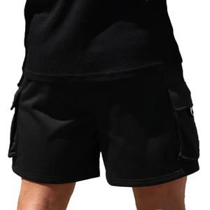 Pantalones Cortos Deportivos Personalizados de Fabricante, Pantalones Cortos Negros de Fitness, Entrenamiento, Culturismo, Pantalones Cortos para Hombre - Product Image 4