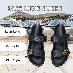 Sandalias de Playa 2026 de Diseño de Lujo para Mujer, con Parte Superior de Cuero Estampado, Suela de Goma, Ligeras y Cómodas para Todas las Temporadas - Product Image 2