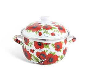 Эмалированная кастрюля 3л, 4л, 5л, высококачественная, класса люкс, турецкого дизайна, с изогнутым дном, с возможностью нанесения логотипов, пароварка, экологически чистая, углеродная - Product Image 4