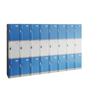 Casier de rangement en plastique ABS pour personnel scolaire et sportif, armoire de vestiaire pour hammam et penderie, construction métallique - Product Image 2