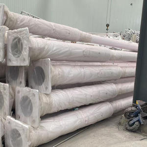 Poste de farola cónico/octogonal de acero galvanizado/metal poste de farola para exteriores lámpara de doble brazo de 5m poste de Arte de acero HDG - Product Image 4