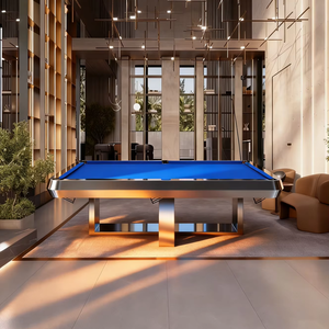 JQ Coussin d'ardoise de luxe unique en usine pour <span class=keywords><strong>billard</strong></span>/table de <span class=keywords><strong>billard</strong></span> Coins métalliques Poches en cuir 9ft Commercial Household - Product Image 2