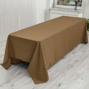 Wholesale Handmade Linen Home Decorate Tablecloth Coffee Polyester Round Table Cloth Cover