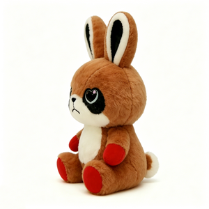 Coussin en peluche personnalisé en forme de lapin, décoration de chambre d'enfant sur le thème de la forêt, cadeau en peluche pour enfants, jouet animal de la forêt câlin pour le coucher - Product Image 1