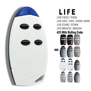 Yaşam için hayat VIP2 VIP4 garaj kapısı uzaktan kumanda FIDO2 STAR2 BRAVO4 433,92MHz haddeleme kod komutu el verici - Product Image 5