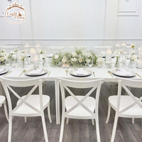 Chaises en Plastique Blanches Empilables à Dossier Croisé Design Moderne, Vente en Gros, Chaises de Jardin pour Événements, Chaises en Plastique Incassables pour Mariage