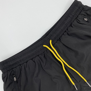 Athletic <b>Shorts</b> Custom <b>Zipper</b> Polyester Elastic Logo Men Workout Fitness Gym <b>Shorts</b> - Product Image 4