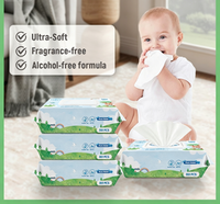 Lingettes Humides Bio pour Bébé en Gros OEM – Douces, Naturelles, Sans Alcool, Non-Tissées (Toallitas Organicas Para Bebe)