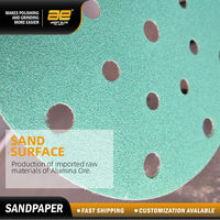 Disque de ponçage abrasif imperméable à haute efficacité, base film vert, OEM/OBM, fourni directement par l'usine en gros